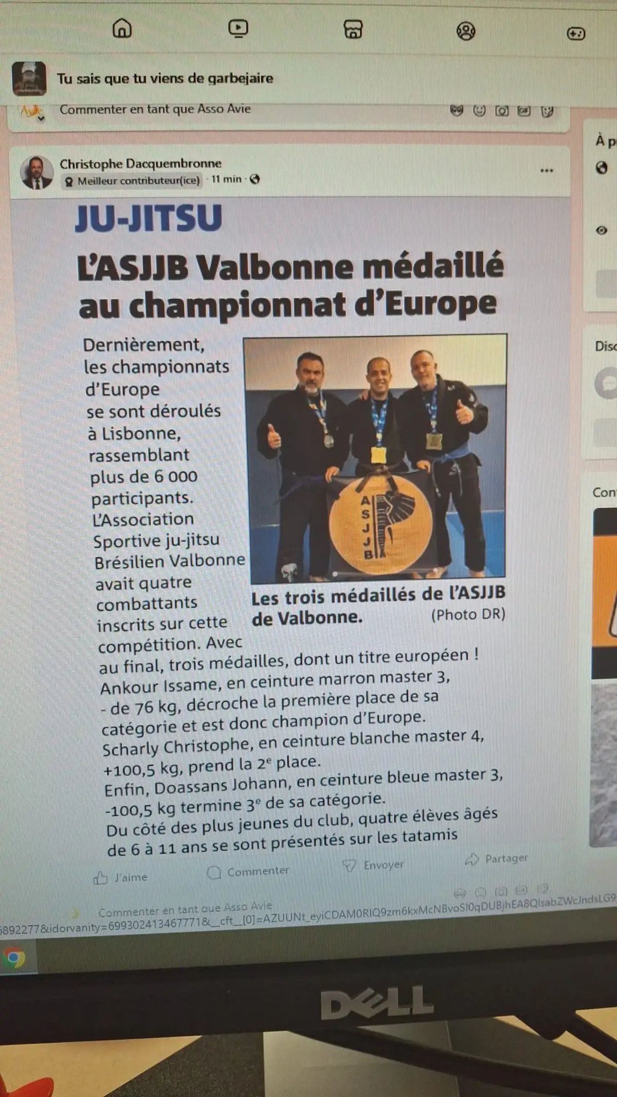 article journal club phare de jiu jitsu bresilien a valbonne